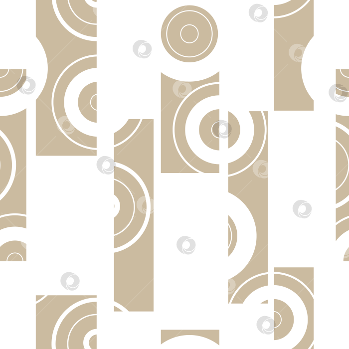 Скачать Seamless vector pattern of rectangles and circles. фотосток Ozero