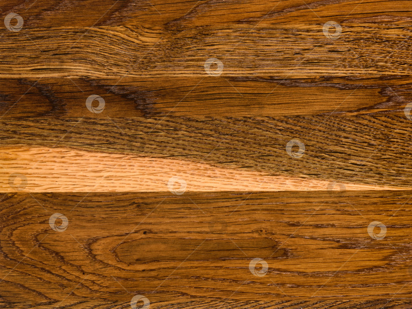 Скачать Brown Beige Texture of stained oak wood with grain, fragment of a wooden panel hardwood. surface bark is used as natural background, web page, board, table. Contrasts and symmetries. Space for text. фотосток Ozero