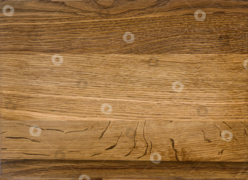 Скачать Brown Beige Texture of stained oak wood with grain, fragment of a wooden panel hardwood. surface bark is used as natural background, web page, board, table. Contrasts and symmetries. Space for text. фотосток Ozero