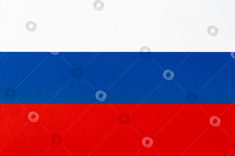 Скачать Russian flag painted on cardboard paper (texture, background) фотосток Ozero