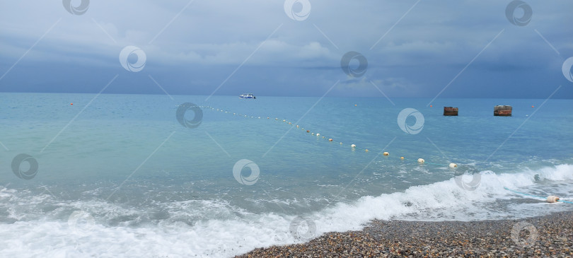 Скачать Берег Черного моря, Лазаревское, Сочи, 2023 фотосток Ozero