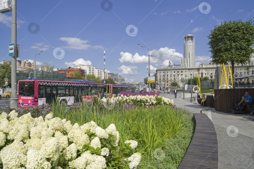 Скачать View from Paveletsky Park to the Garden Ring. фотосток Ozero