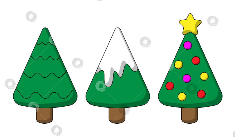 Скачать Мини-набор с цветной рождественской елкой фотосток Ozero