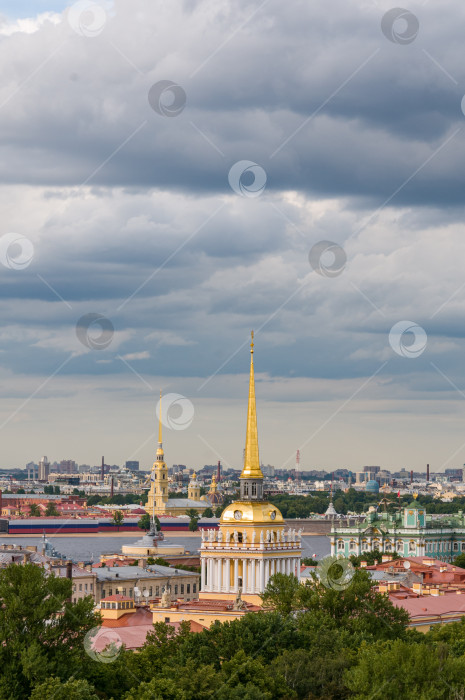 Скачать Панорама Санкт-Петербурга, вид с Исаакиевского собора фотосток Ozero