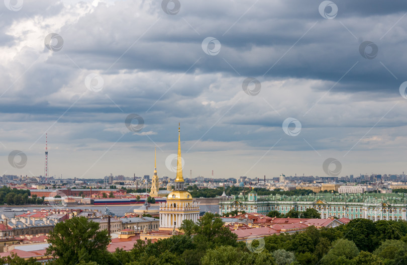 Скачать Панорама Санкт-Петербурга, вид с Исаакиевского собора фотосток Ozero