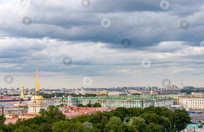 Скачать Панорама Санкт-Петербурга, вид с Исаакиевского собора фотосток Ozero