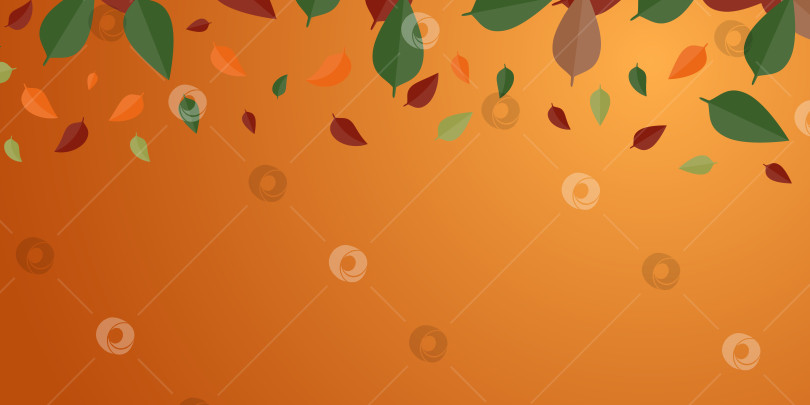 Скачать фон из осенних листьев теплых тонов фотосток Ozero