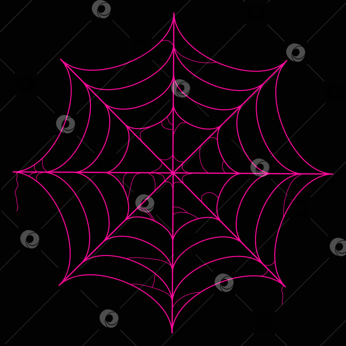 Скачать розовая паутина, украшение на Хэллоуин, осенний сезон, черный фон фотосток Ozero