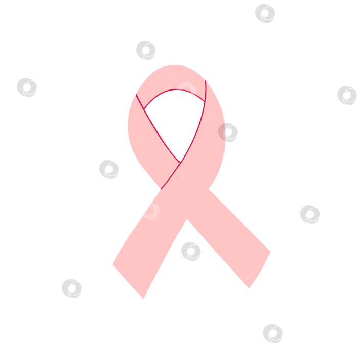Скачать Женский символ Дня осведомленности о раке молочной железы - розовая лента. Октябрьские женщины поддерживают выживший символ. фотосток Ozero