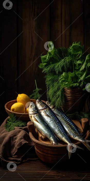 Скачать Жареная рыба в ресторане крупным планом блюда. Порождающий искусственный интеллект фотосток Ozero