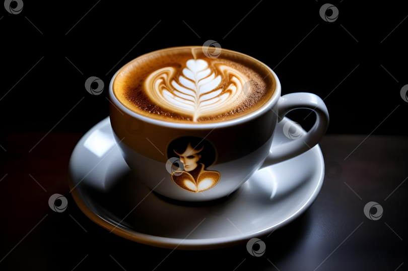 Как называется рисунок шоколадом и молоком на кофе?