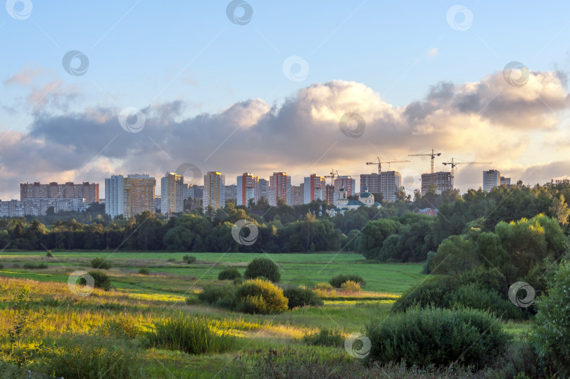 Скачать Утро за городом фотосток Ozero