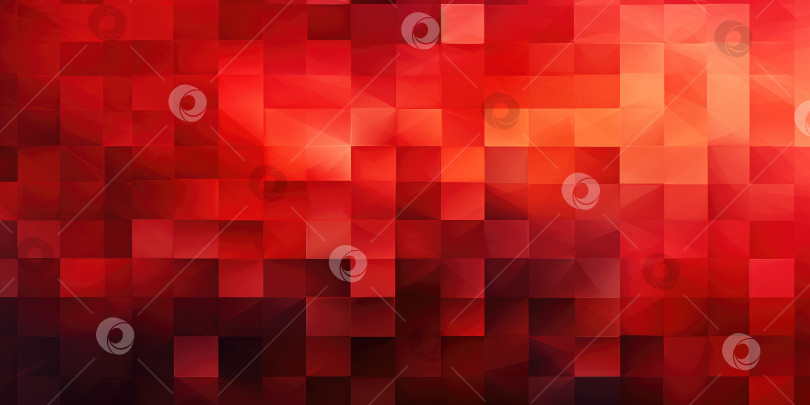 Скачать Красный пиксельный фон, горизонтальное изображение баннера. Порождающий искусственный интеллект фотосток Ozero