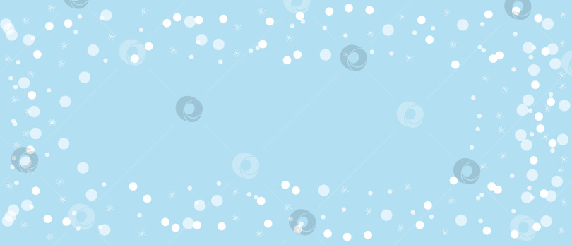 Скачать Зимний фон. Снежинки на синем фоне. фотосток Ozero