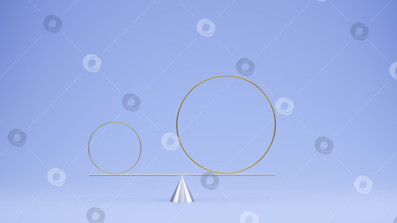 Скачать сбалансированный натюрморт с геометрическими фигурами, 3d-рендеринг фотосток Ozero