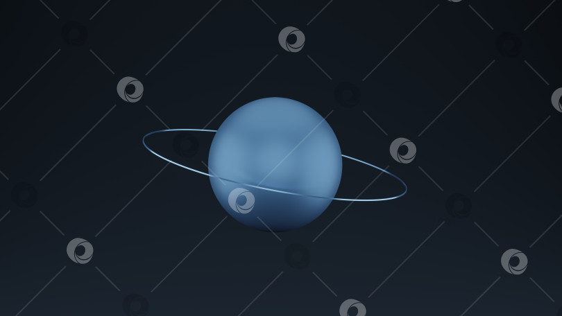 Скачать Глобус планеты с поясом орбиты, 3d-рендеринг фотосток Ozero