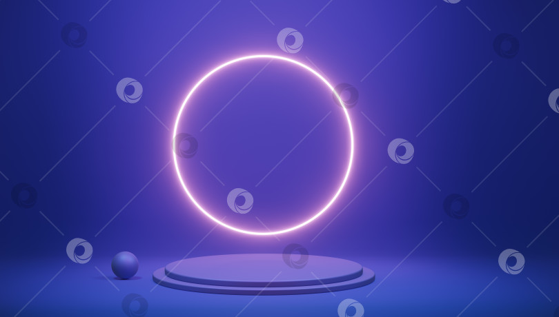 Скачать светящаяся неоновая лампочка, 3d-рендеринг фотосток Ozero