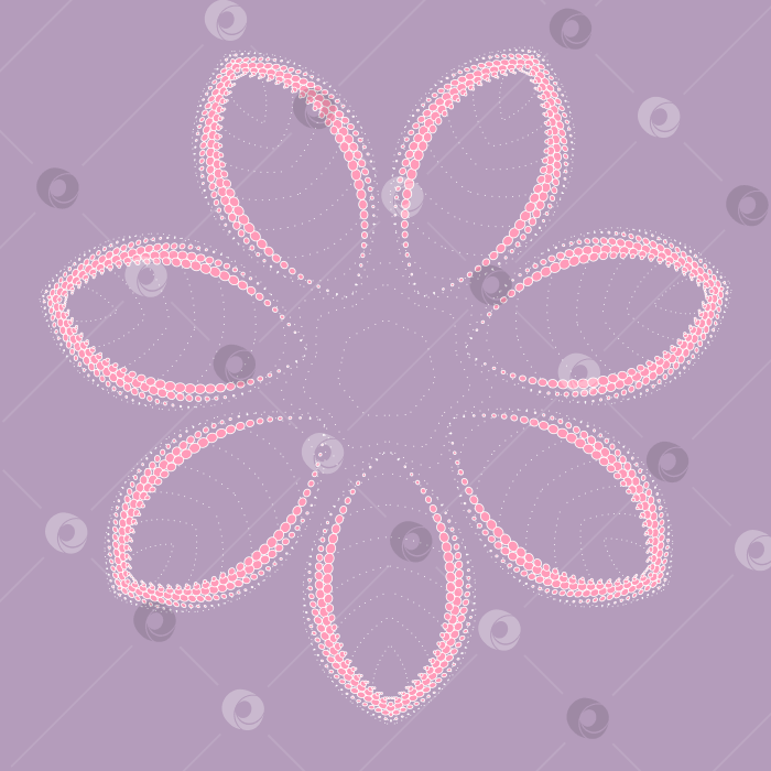 Скачать Abstract floral figure on a pinkish background. фотосток Ozero