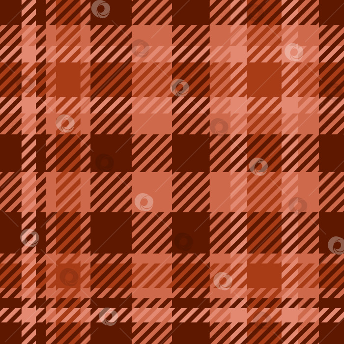 Скачать бесшовный узор в шотландскую клетку теплых коричневых тонов, для ткани, текстиль фотосток Ozero