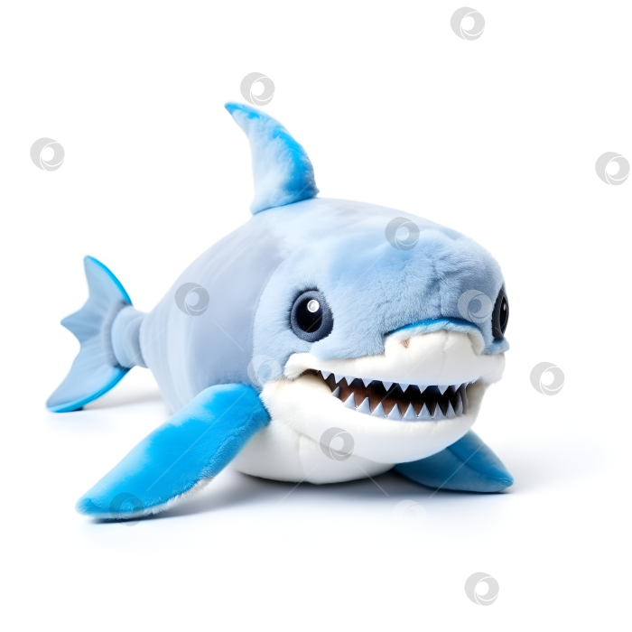 Скачать Большая, белая, мягкая, плюшевая и не опасная акула. по имени Ася. (ИИ) фотосток Ozero