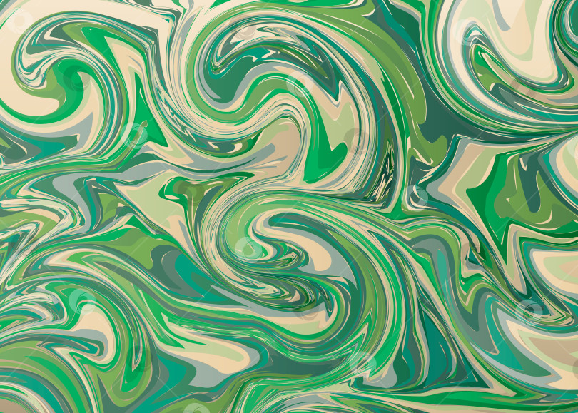 Скачать Зеленый абстрактный фон с эффектом мрамора. фотосток Ozero