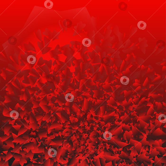 Скачать Красный абстрактный фон, состоящий из множества хаотичных элементов. фотосток Ozero