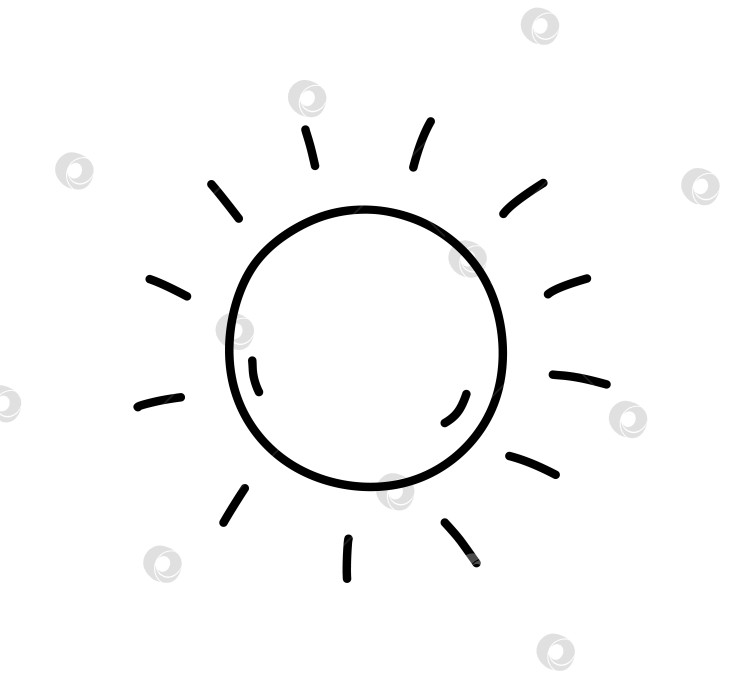Скачать Солнце, изолированное на белом фоне фотосток Ozero