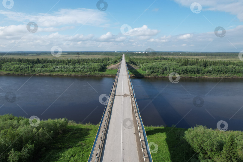 Скачать Мост через реку Колва фотосток Ozero