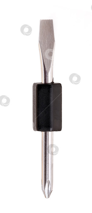 Скачать Ручные инструменты для ремонта и установки: отвертка, выделенная на белом фоне фотосток Ozero