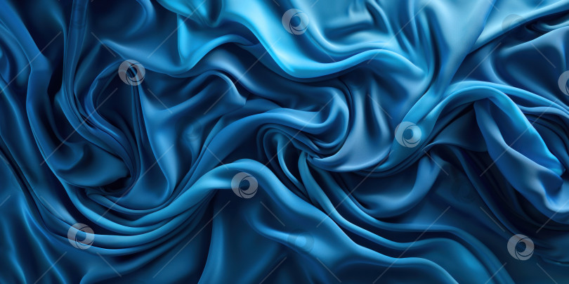 Скачать Синяя ткань фон. Красивая текстура синей ткани. Фон для презентации голубая ткань фотосток Ozero