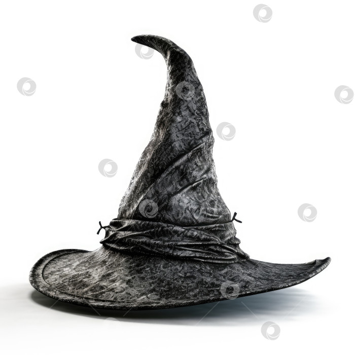 Скачать Акварельная иллюстрация шляпы ведьмы на изолированном белом фоне для Хэллоуина фотосток Ozero