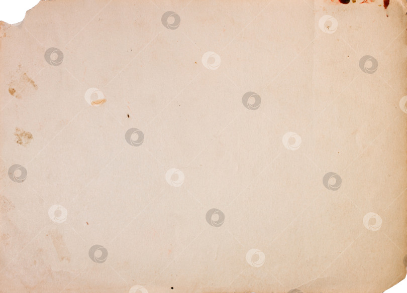 Скачать текстура старой пожелтевшей бумаги с пятнами и рваными краями фотосток Ozero