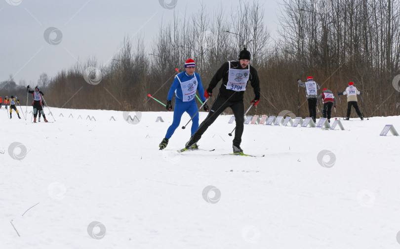 Скачать Зимние лыжные соревнования. фотосток Ozero