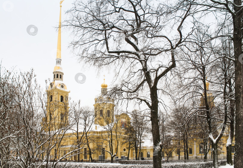 Скачать Зима в Петропавловской крепости. фотосток Ozero