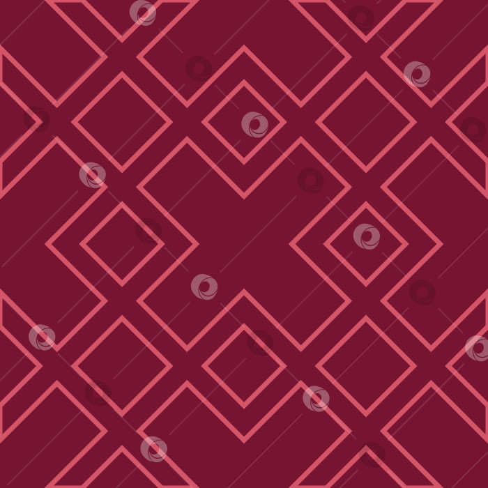Скачать Бесшовный узор розовый геометрический орнамент на бордовом фоне для текстиля, оберточной бумаги, скатертей, дизайна, обоев фотосток Ozero
