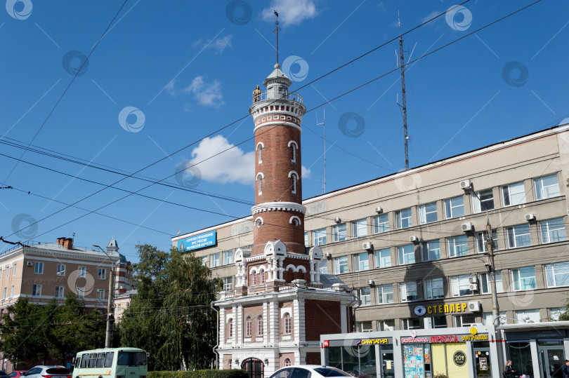 Скачать Пожарная каланча, город Омск фотосток Ozero