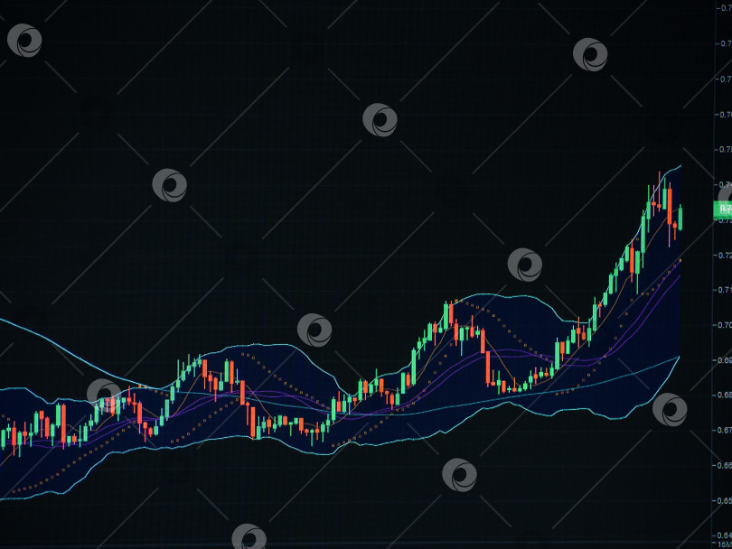 Скачать Деловая или финансовая справка: Отображение данных фондового рынка, фондовой биржи или графика на мониторе, графика фондового рынка, фондовой биржи или диаграммы. график торговли инвестициями на фондовом рынке фотосток Ozero