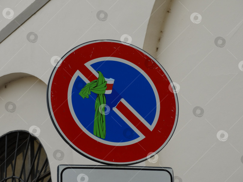 Скачать Стилизованный знак во Флоренции на улицах города фотосток Ozero