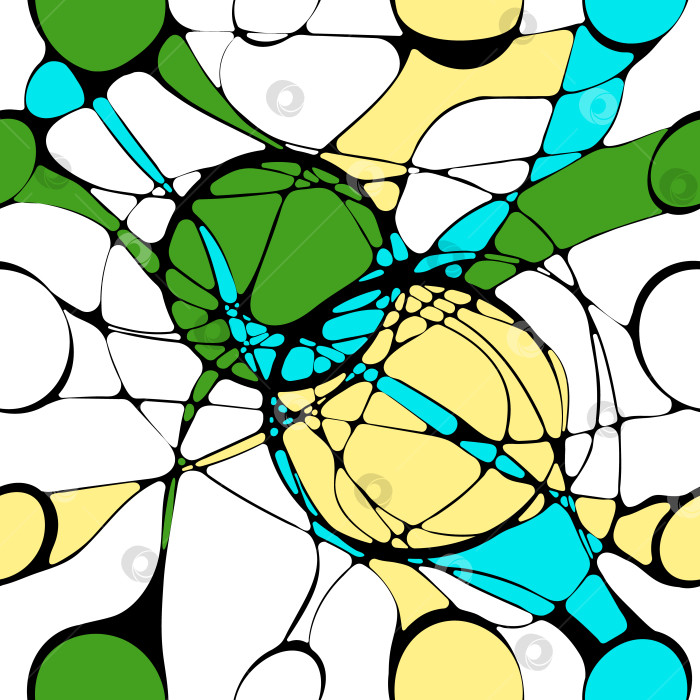 Скачать Бесшовный цветной нейрографический узор фотосток Ozero