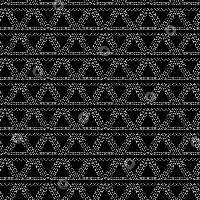 Скачать Кружевной узор на черном фоне бесшовный фотосток Ozero