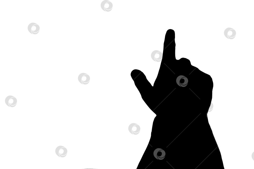 Скачать мужская рука указывает на черный цвет фотосток Ozero