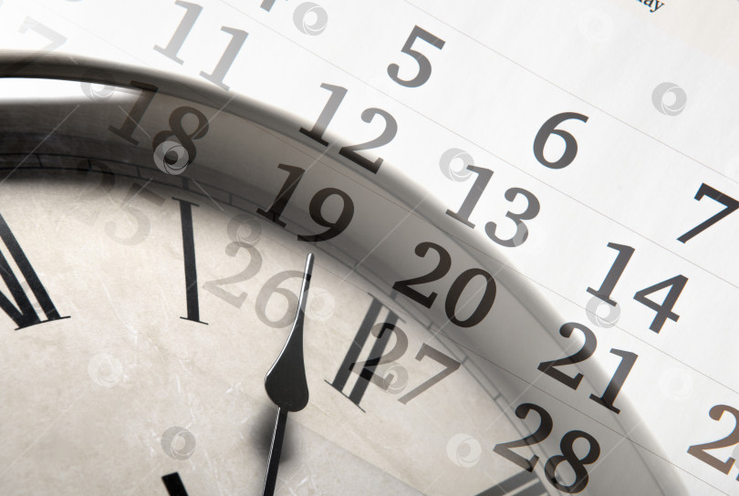 Скачать лист календаря с указанием количества дней и часов фотосток Ozero