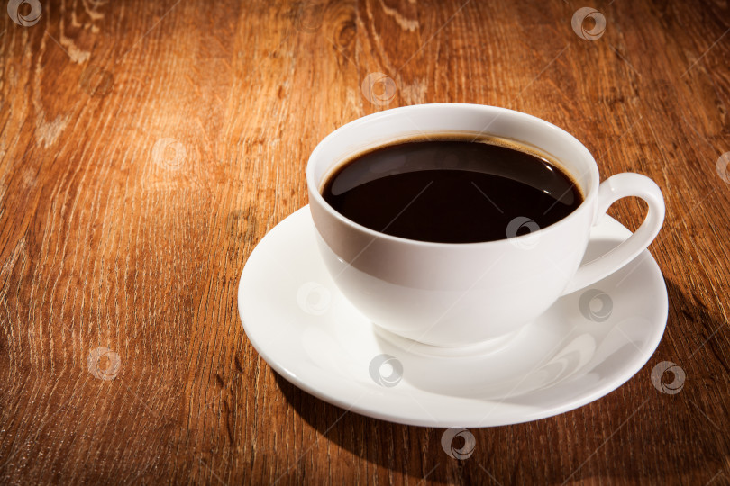 Скачать Натюрморт с чашкой черного кофе фотосток Ozero