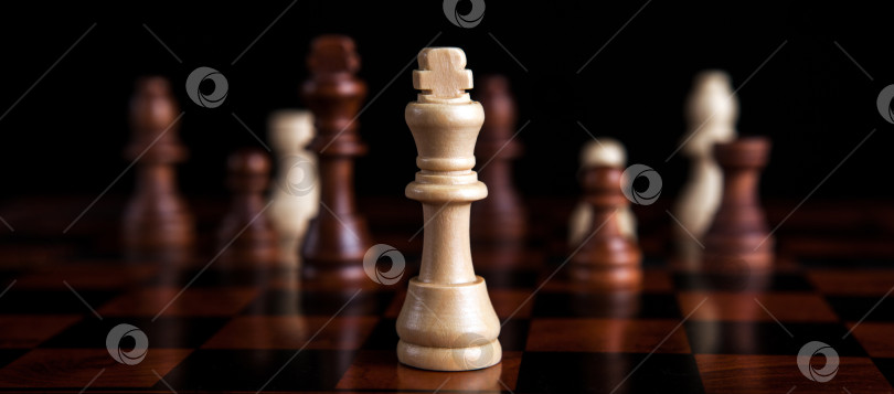 Скачать шахматная партия с королем в центре фотосток Ozero