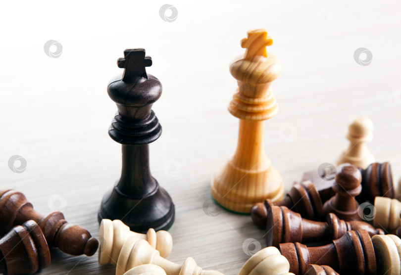 Скачать шахматная дуэль двух королей и других шахматных фигур фотосток Ozero