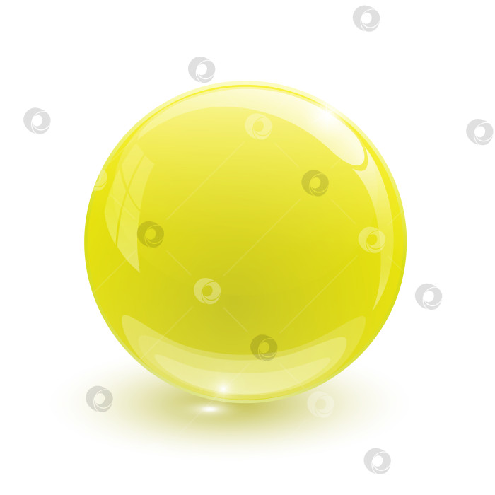 Скачать Желтый стеклянный шар фотосток Ozero