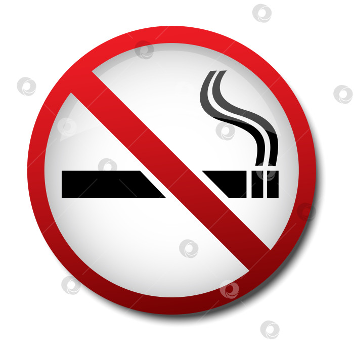 Скачать знак "не курить" 2d фотосток Ozero