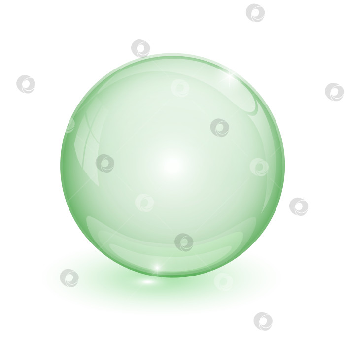 Скачать Зеленый пузырь 3d фотосток Ozero