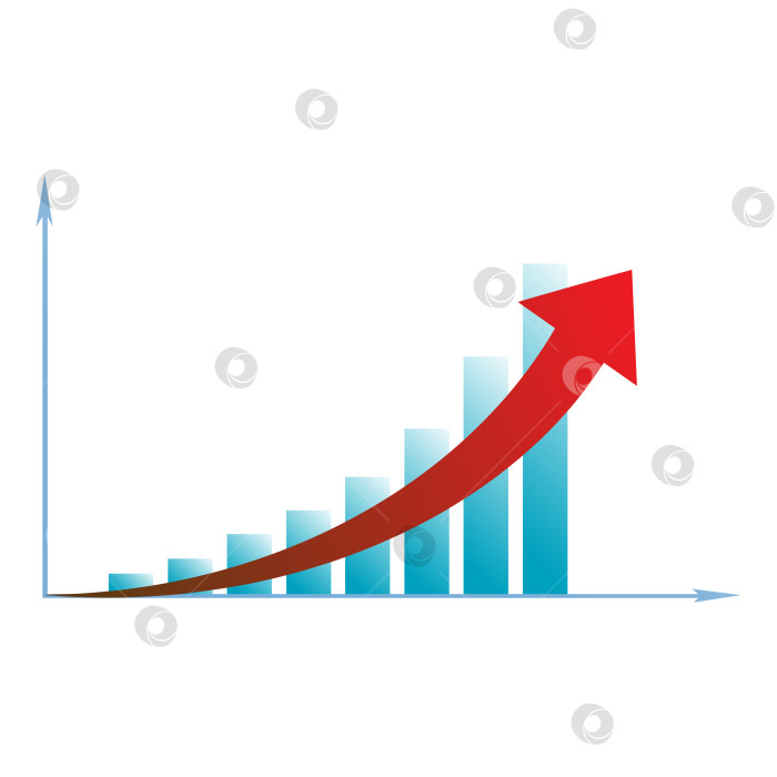Скачать бизнес со стрелочной диаграммой фотосток Ozero