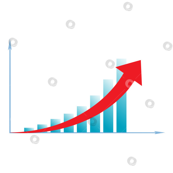 Скачать бизнес со стрелочной диаграммой фотосток Ozero